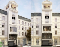 Thiết kế nhà phố đẹp tân cổ điển